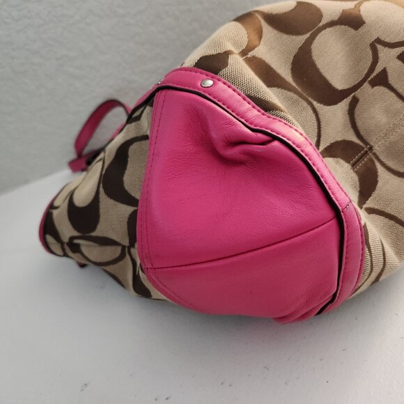 Vintage Coach Alexandar Jacquard Shoulder Bag Satchel Purse - Picture 9 of 13